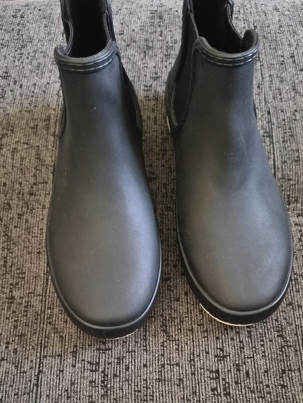 Sperry Women Black Chelsea Rain Boots